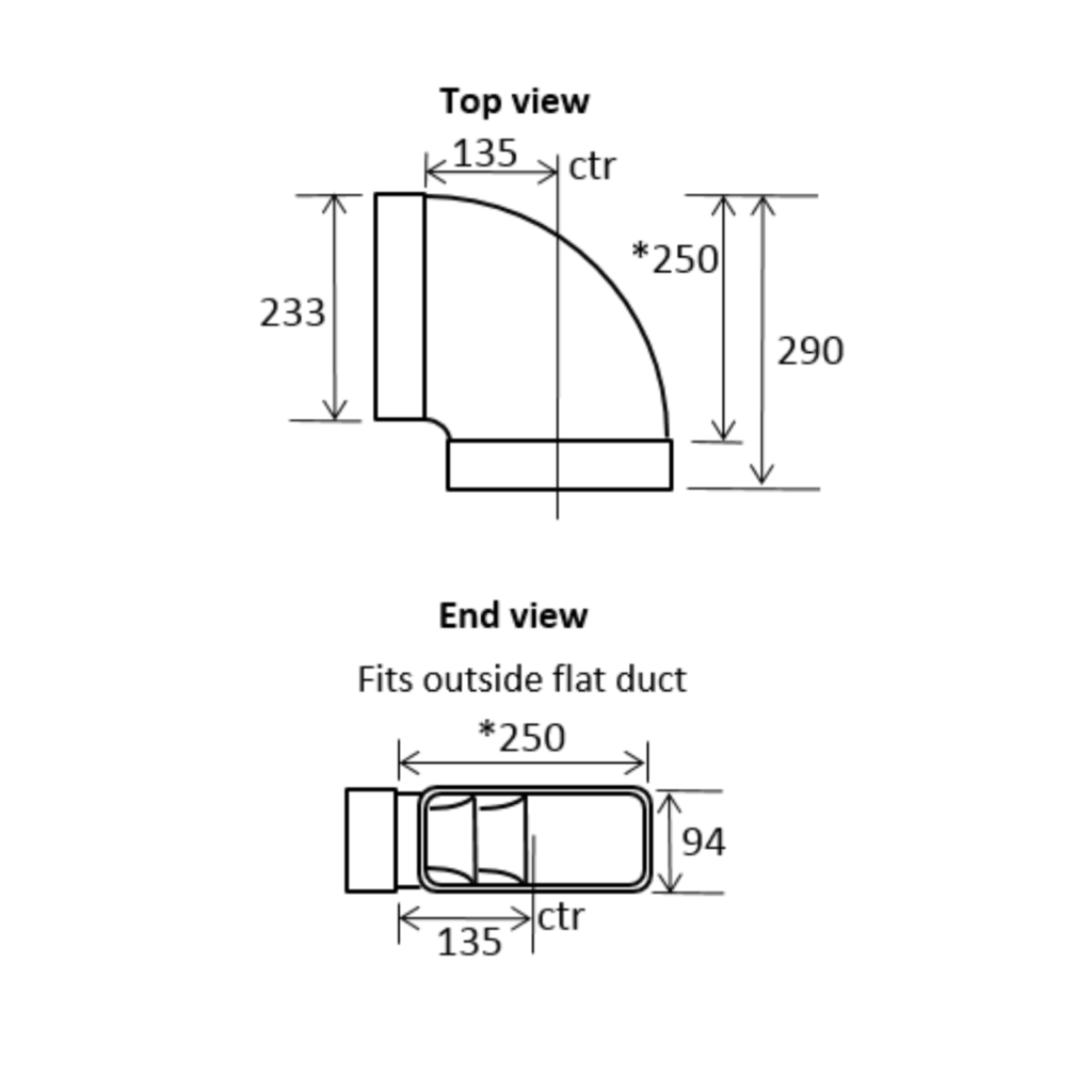 Naber 90 Degree Horizontal Bend 2 $115.00