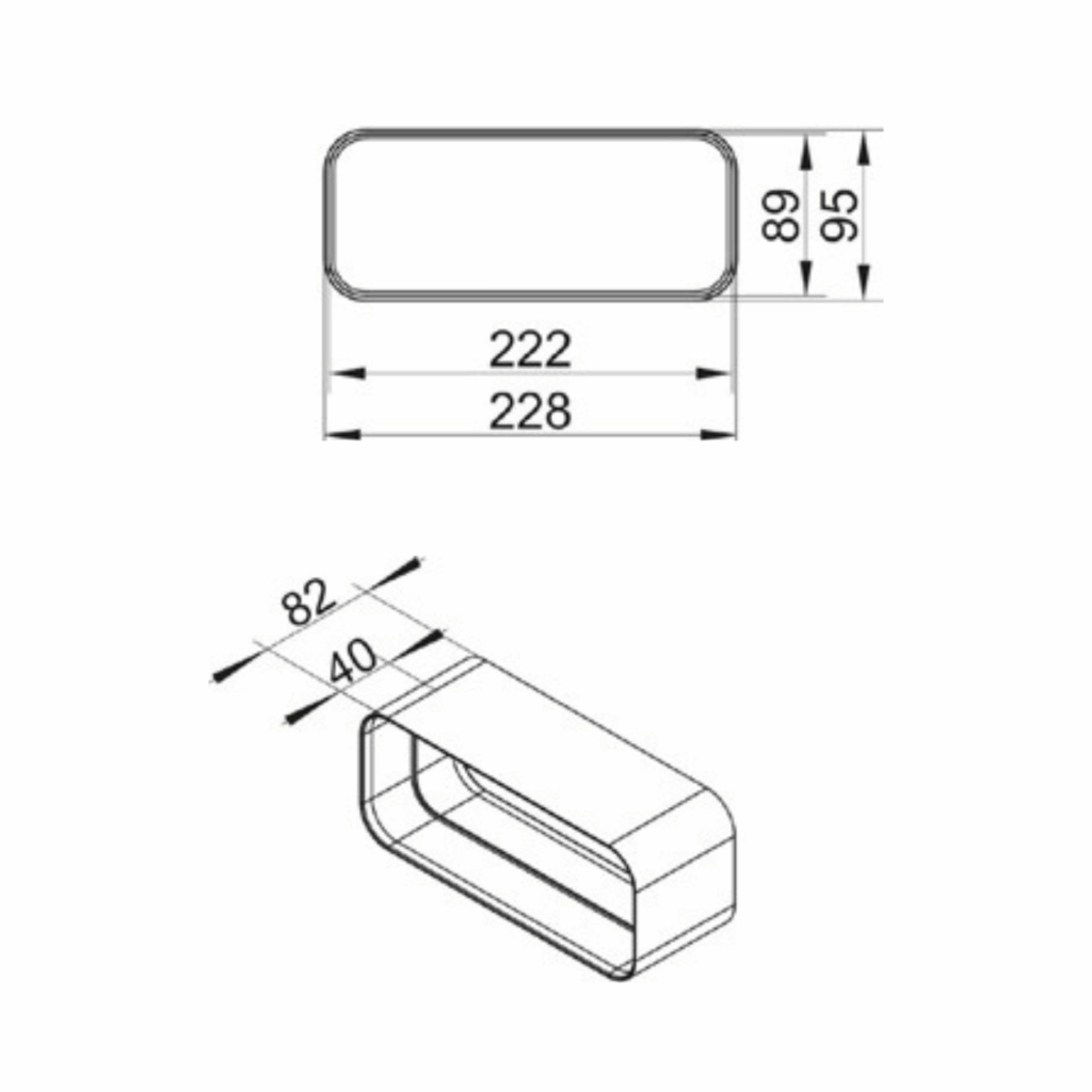 Naber Straight Duct Connector 2 $51.00